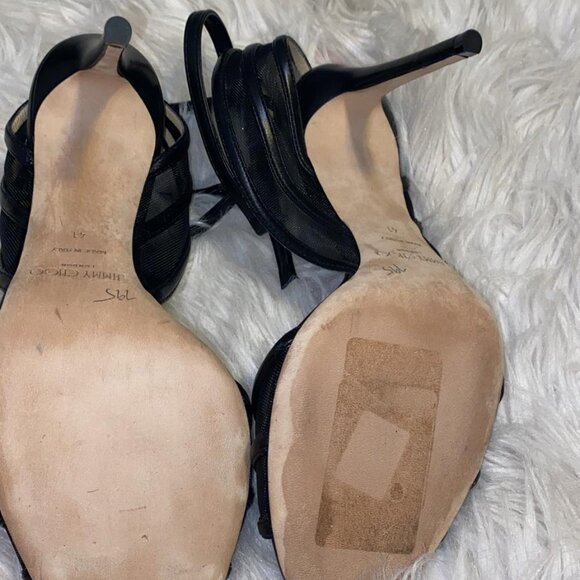 Jimmy Choo Betty Slingback shoes black - Picture 8 of 9